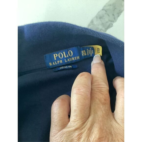 Polo Ralph Lauren Estate Rib 1/4 Zip Pullover Sz 2XLT Blue - Picture 2 of 7